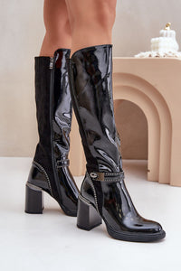 Heel boots model 203904
