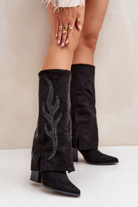Heel boots model 204656