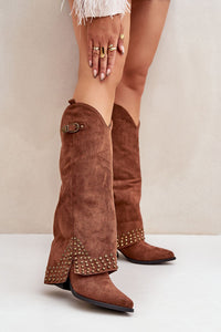 Heel boots model 204659
