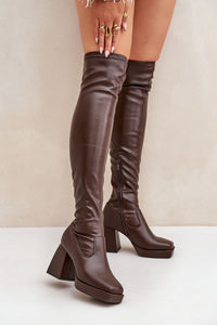 Heel boots model 204666