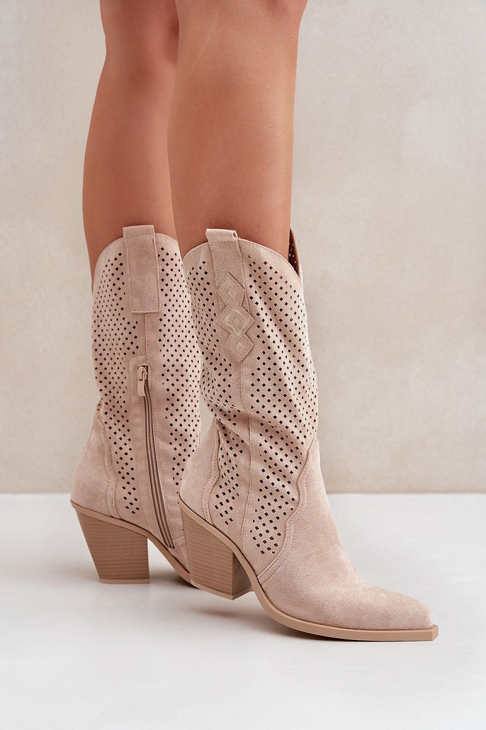 Heel boots model 204741