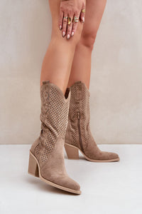 Heel boots model 204751