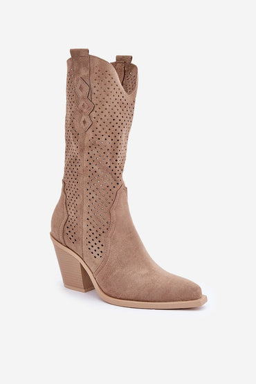 Heel boots model 204751