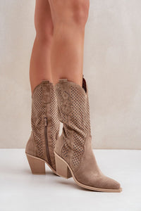 Heel boots model 204751