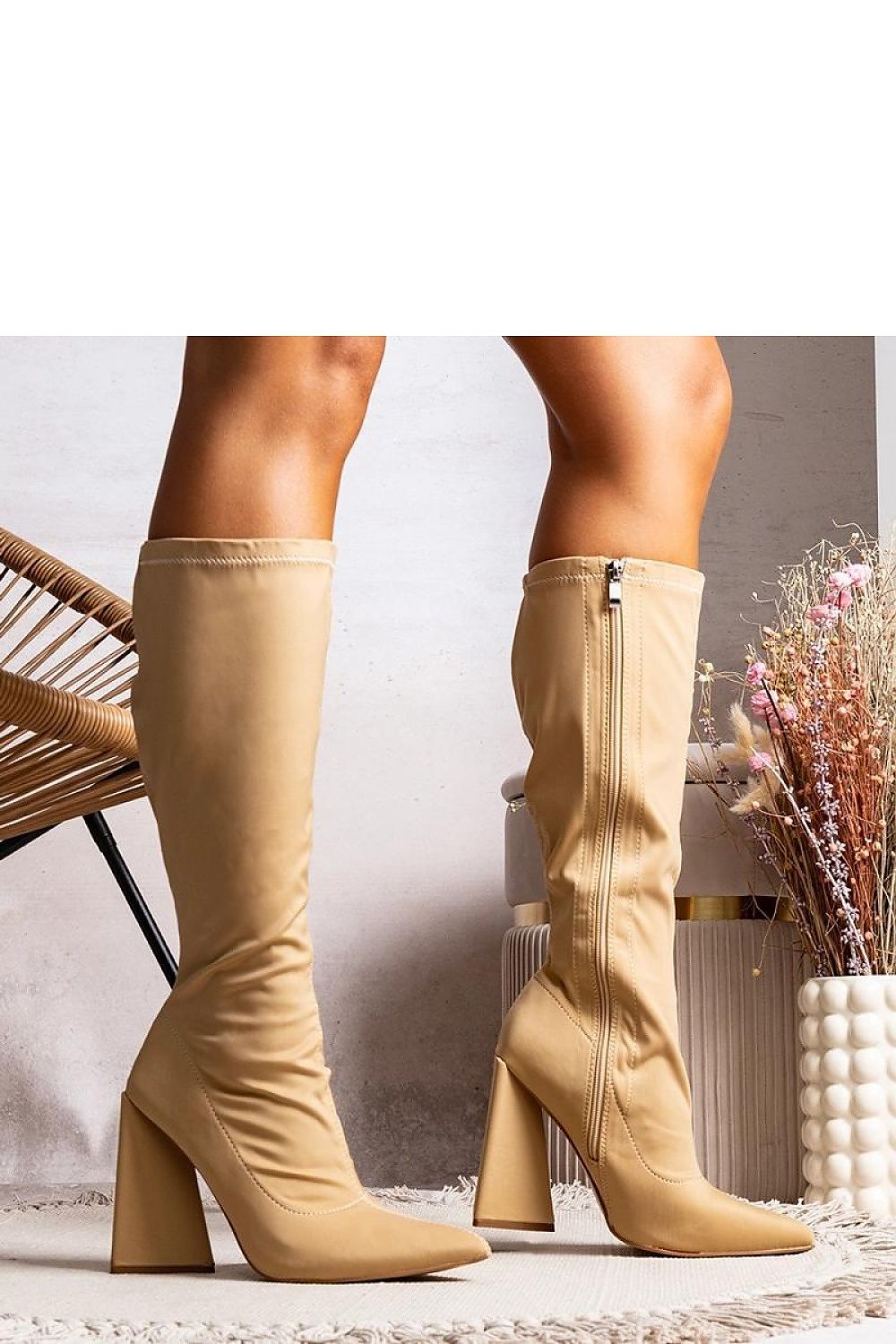 Heel boots model 204776