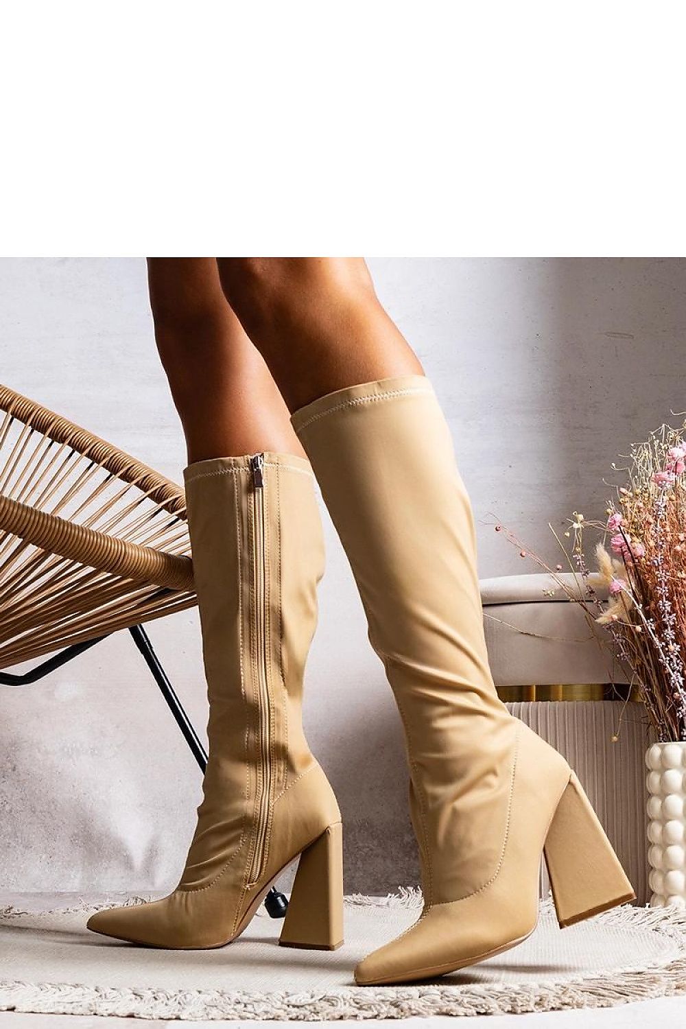 Heel boots model 204776