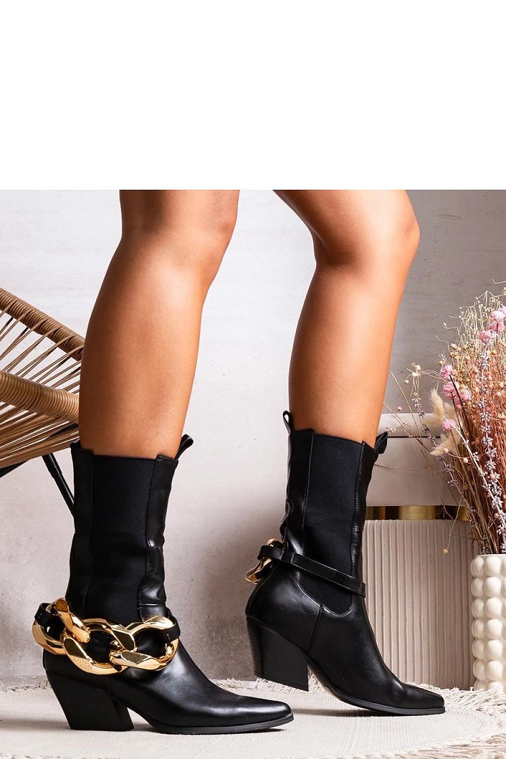 Heel boots model 204777