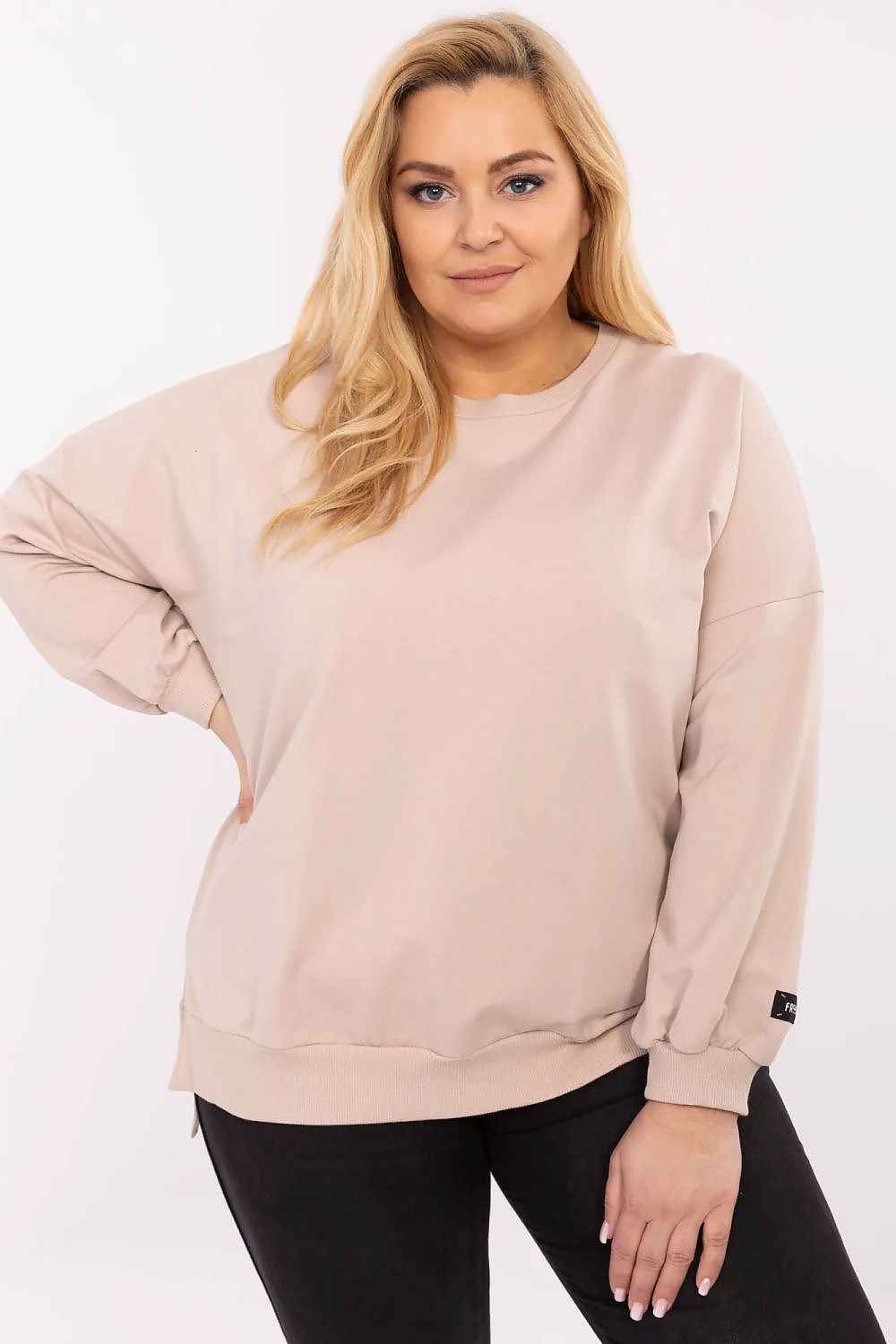 Plus size sweatshirt model 211731