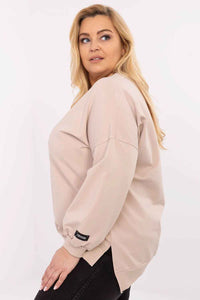 Plus size sweatshirt model 211731