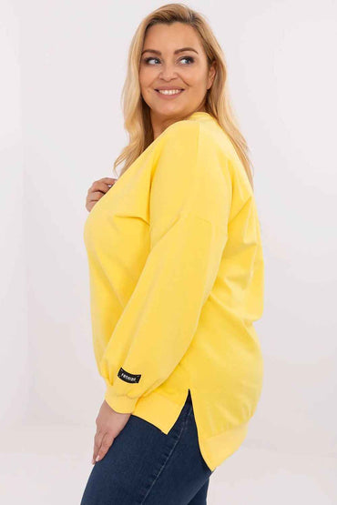 Plus size sweatshirt model 211734