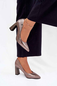 Block heel pumps model 216311
