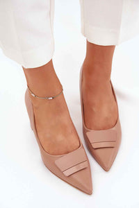 Block heel pumps model 216312