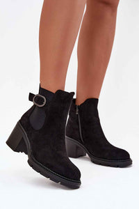 Heel boots model 216653