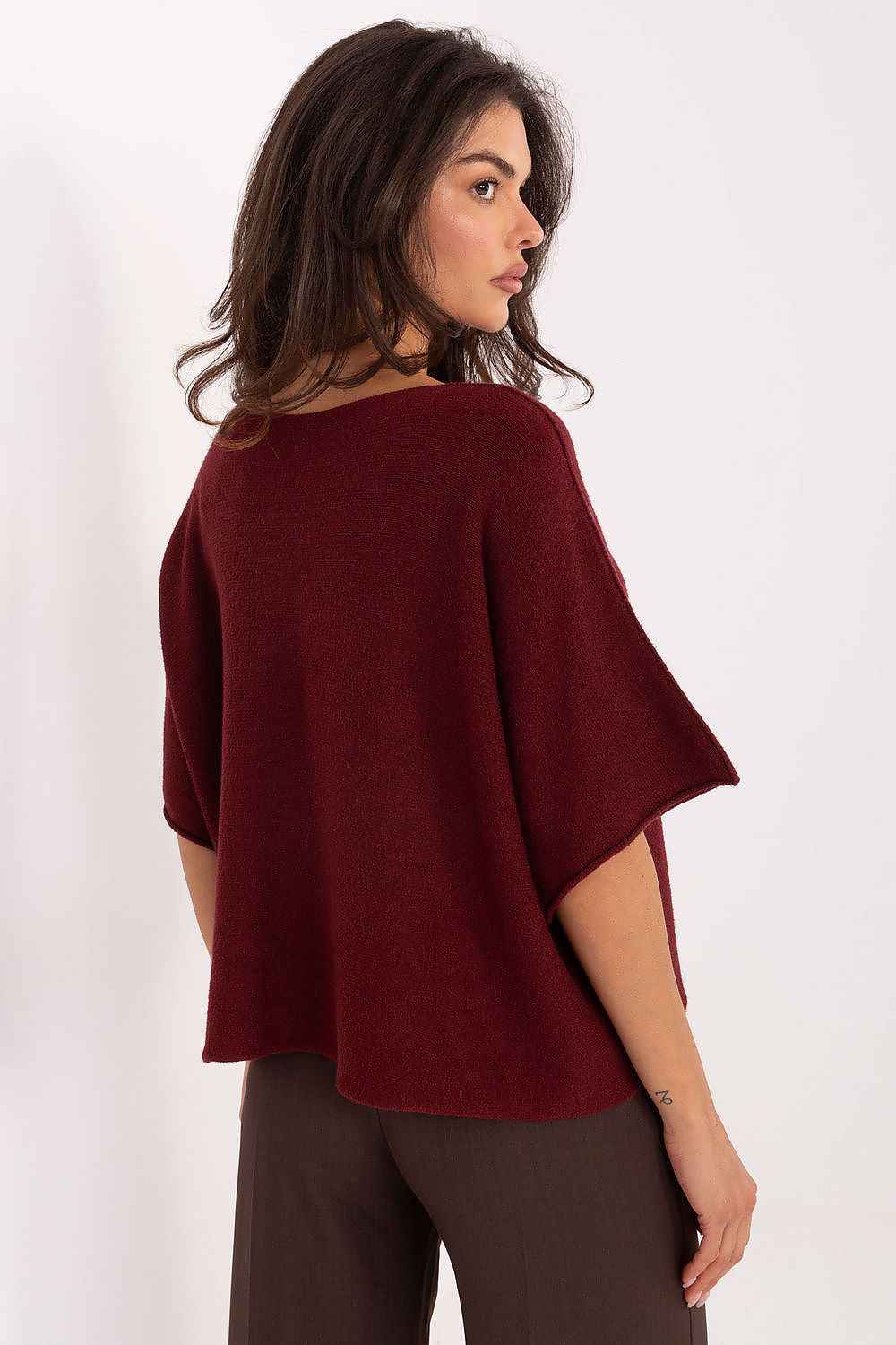 Short sleeve sweater model 216680