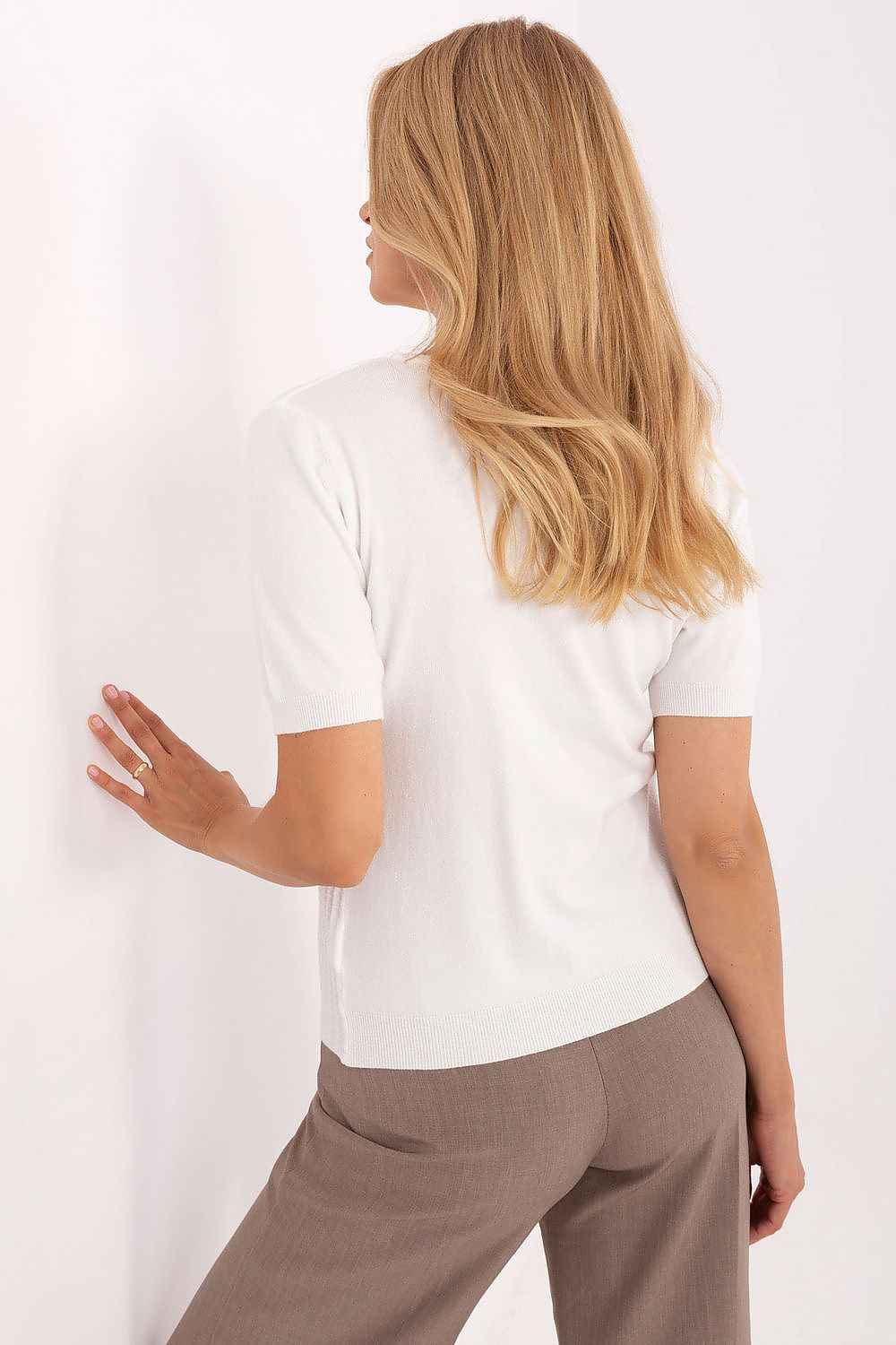 Short sleeve sweater model 216775
