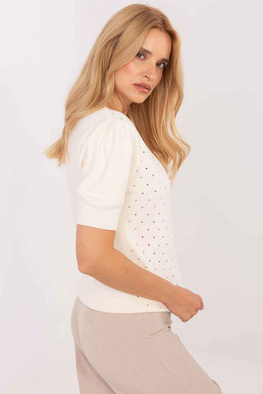 Short sleeve sweater model 216777