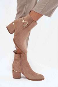 Heel boots model 216811