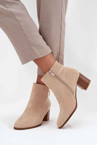 Heel boots model 216812