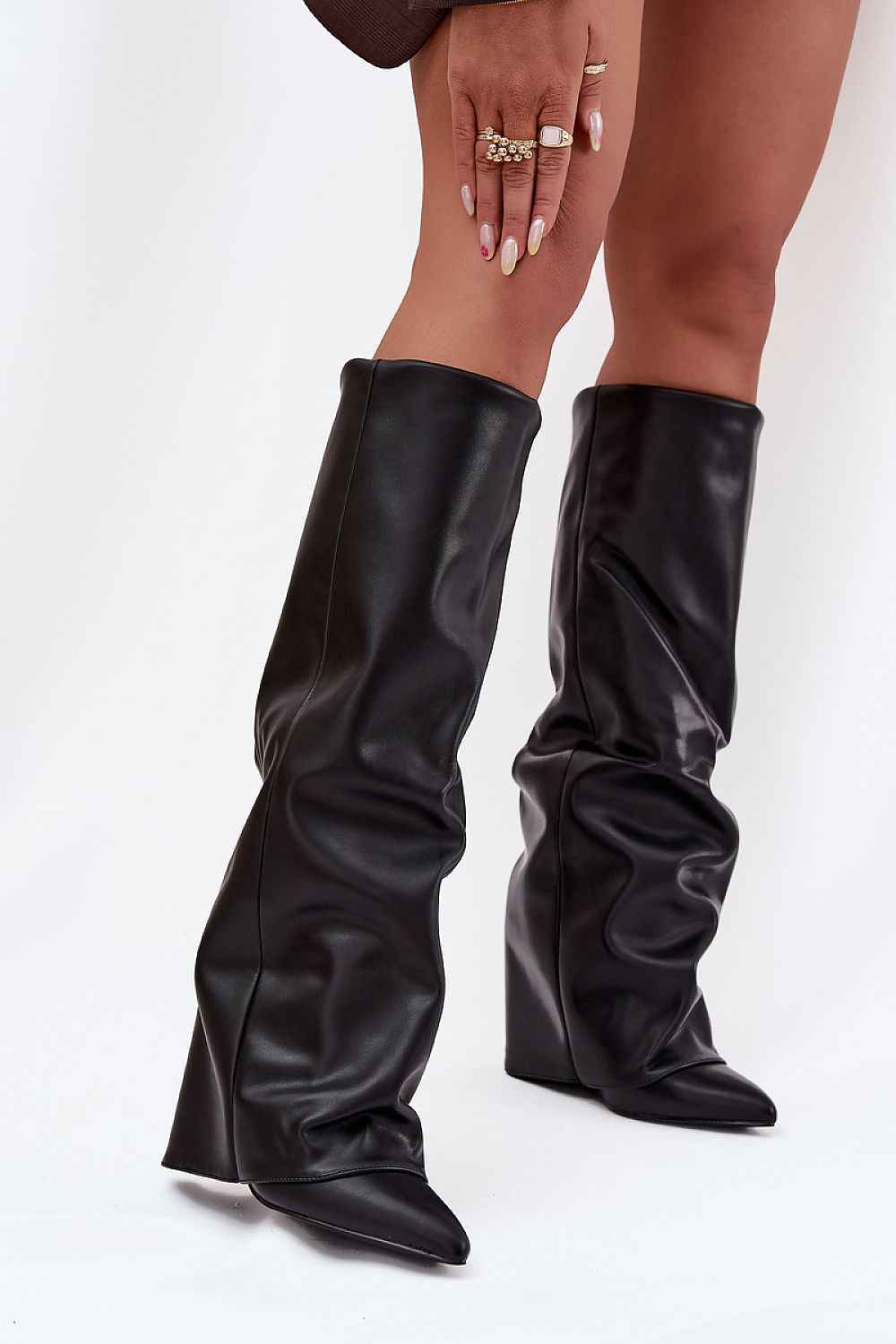 Heel boots model 216991