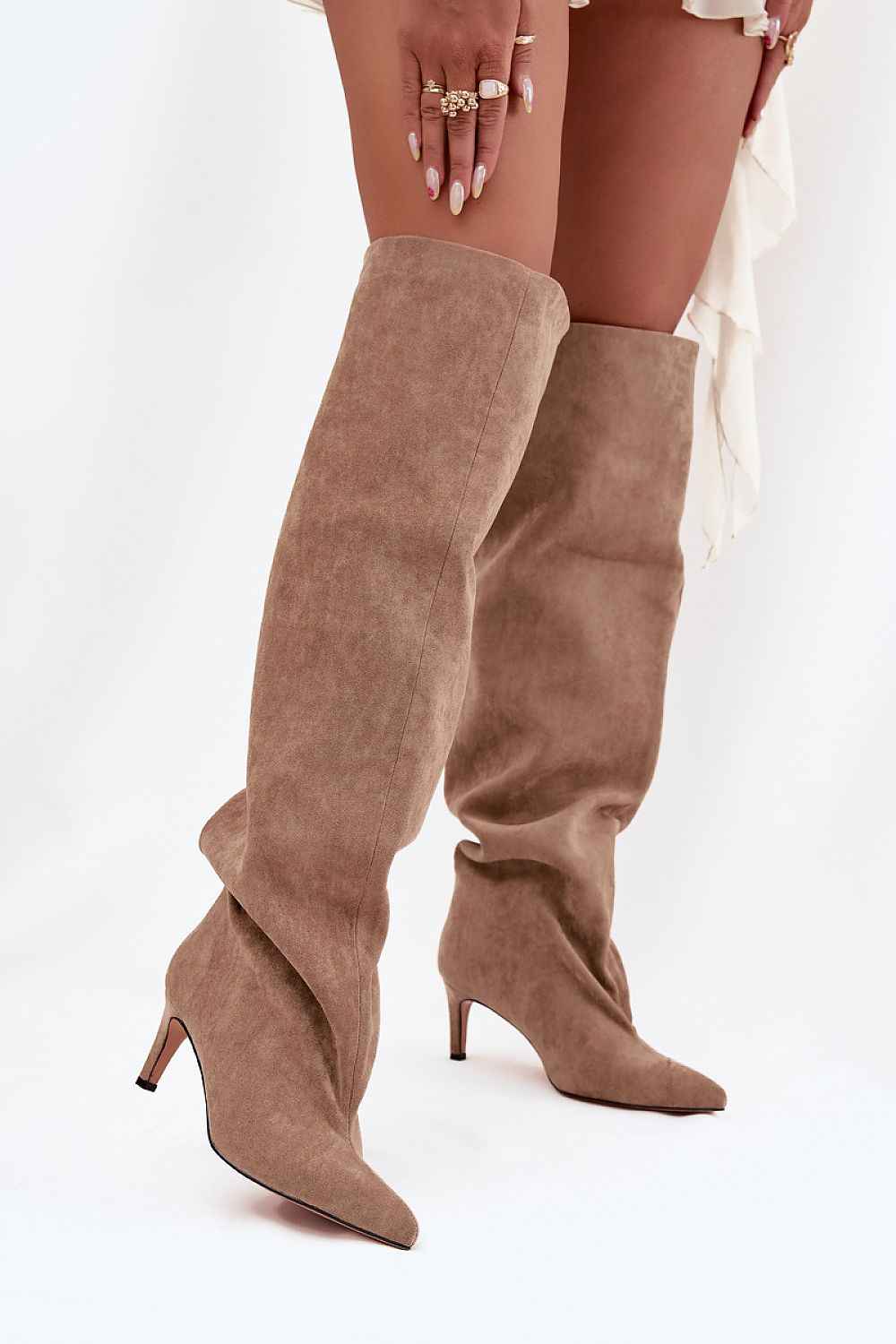 Heel boots model 216997