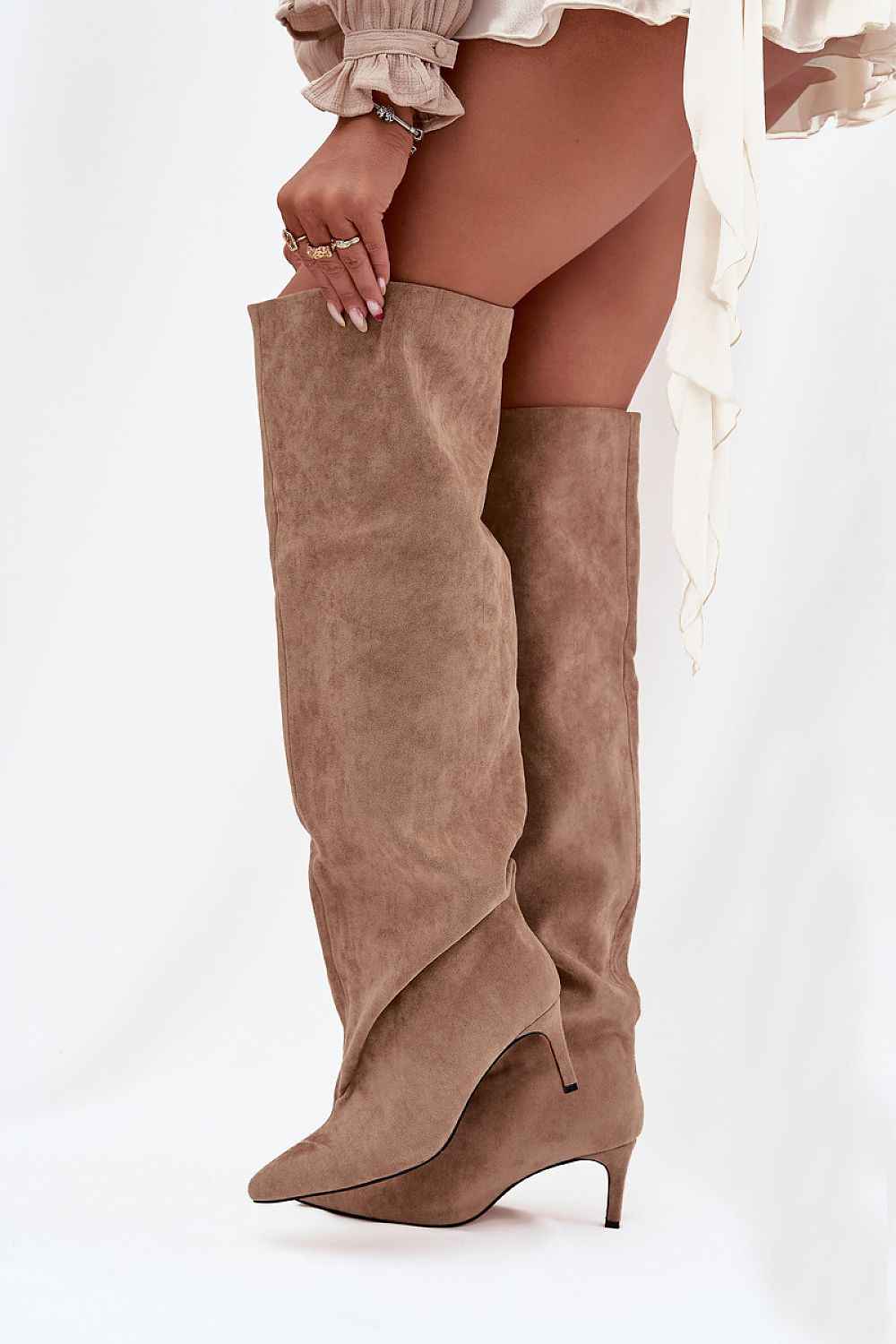 Heel boots model 216997