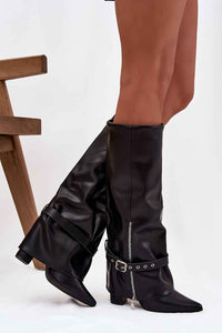 Heel boots model 217209