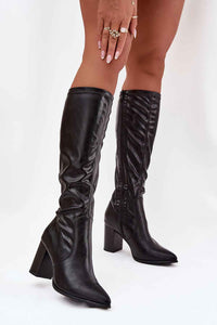 Heel boots model 217216