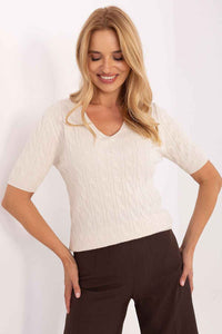 Short sleeve sweater model 217331