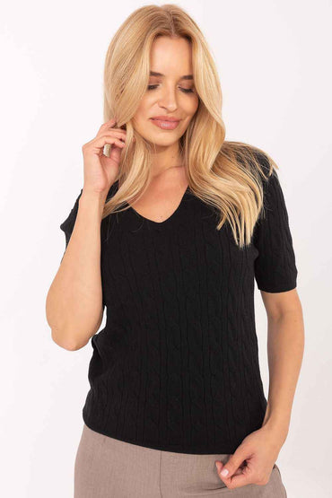 Short sleeve sweater model 217334