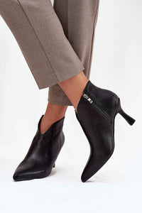 Heel boots model 217506