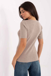 Short sleeve sweater model 217602
