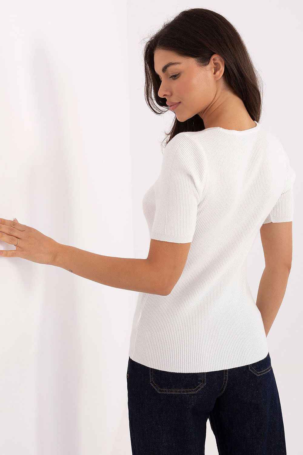 Short sleeve sweater model 217603