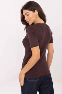 Short sleeve sweater model 217607