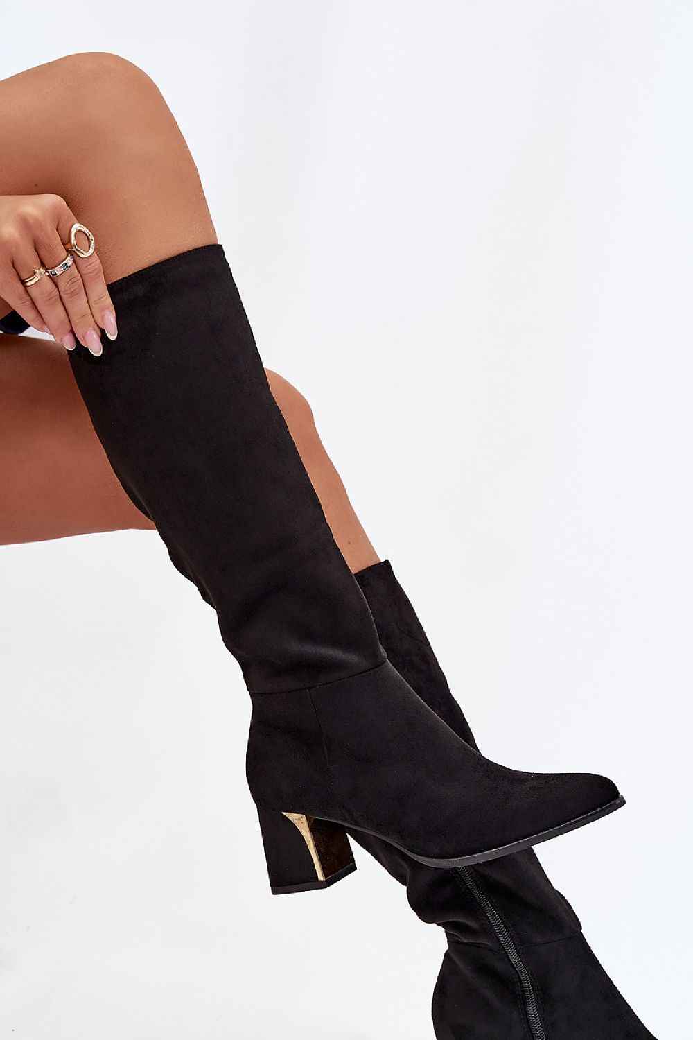 Heel boots model 217827