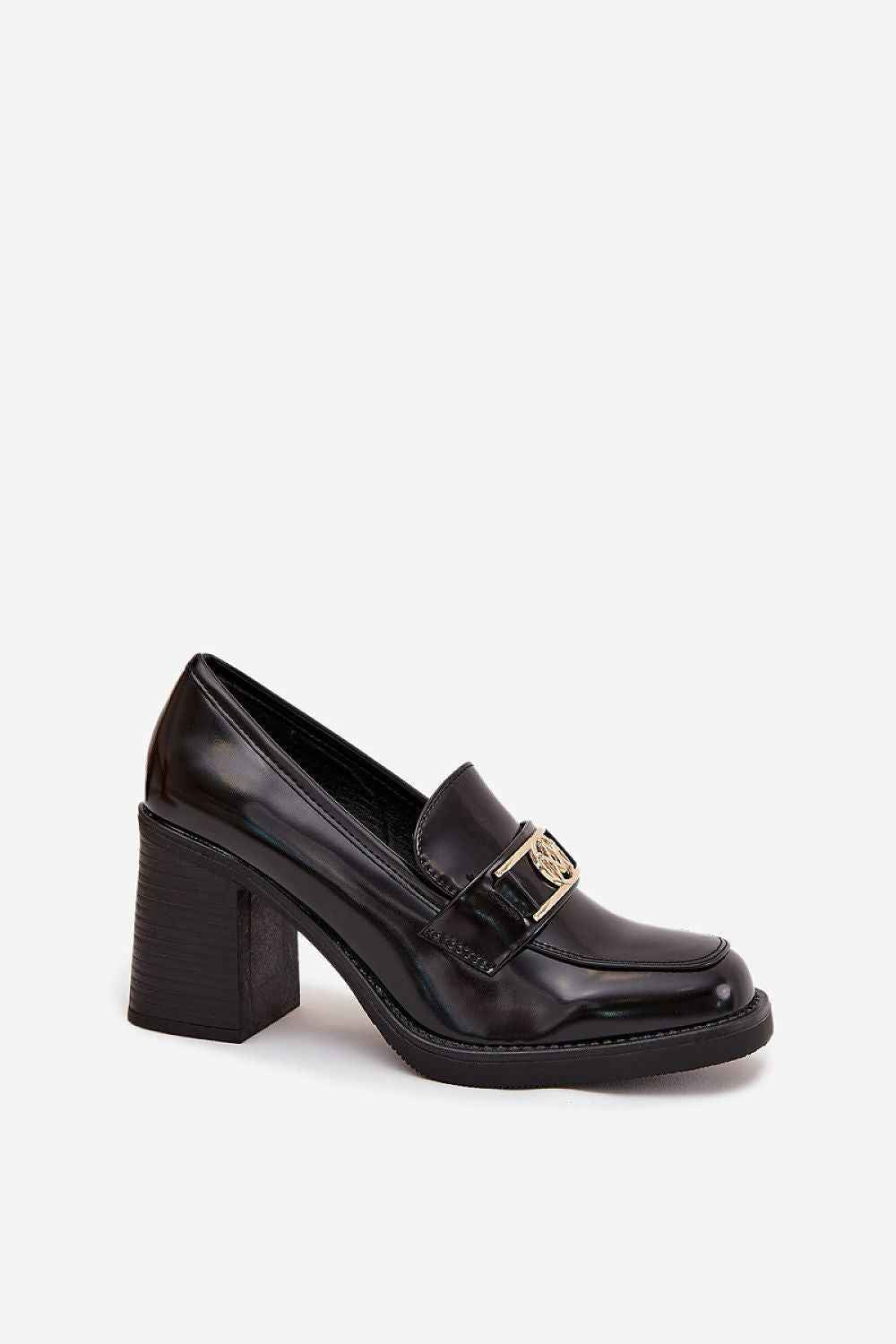 Heeled low shoes model 217842