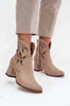 Heel boots model 219129