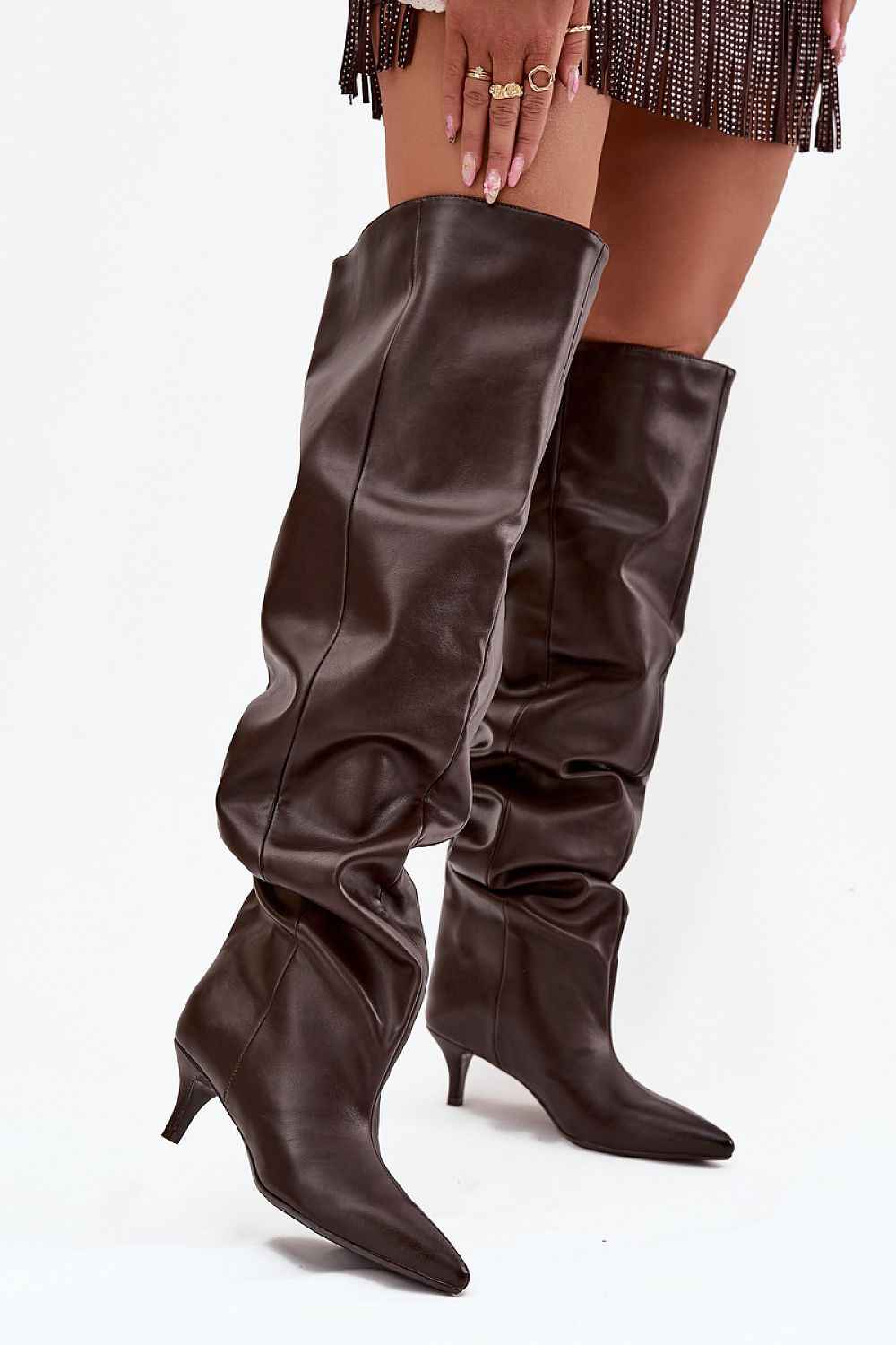 Heel boots model 219137