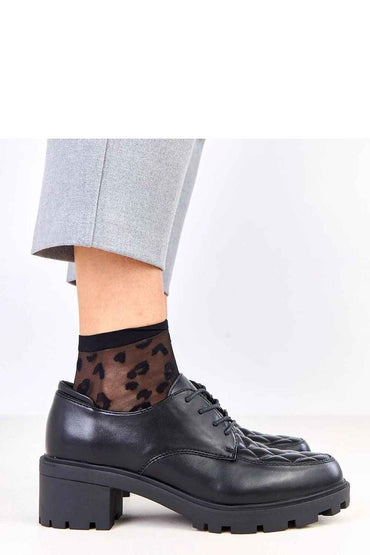 Heeled low shoes model 219166