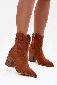 Heel boots model 219574