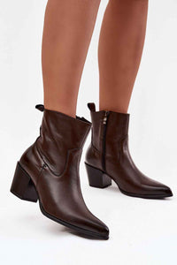 Heel boots model 219575