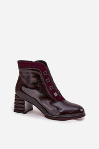 Heel boots model 219577