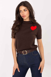 Short sleeve sweater model 219593