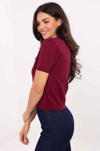 Short sleeve sweater model 219594