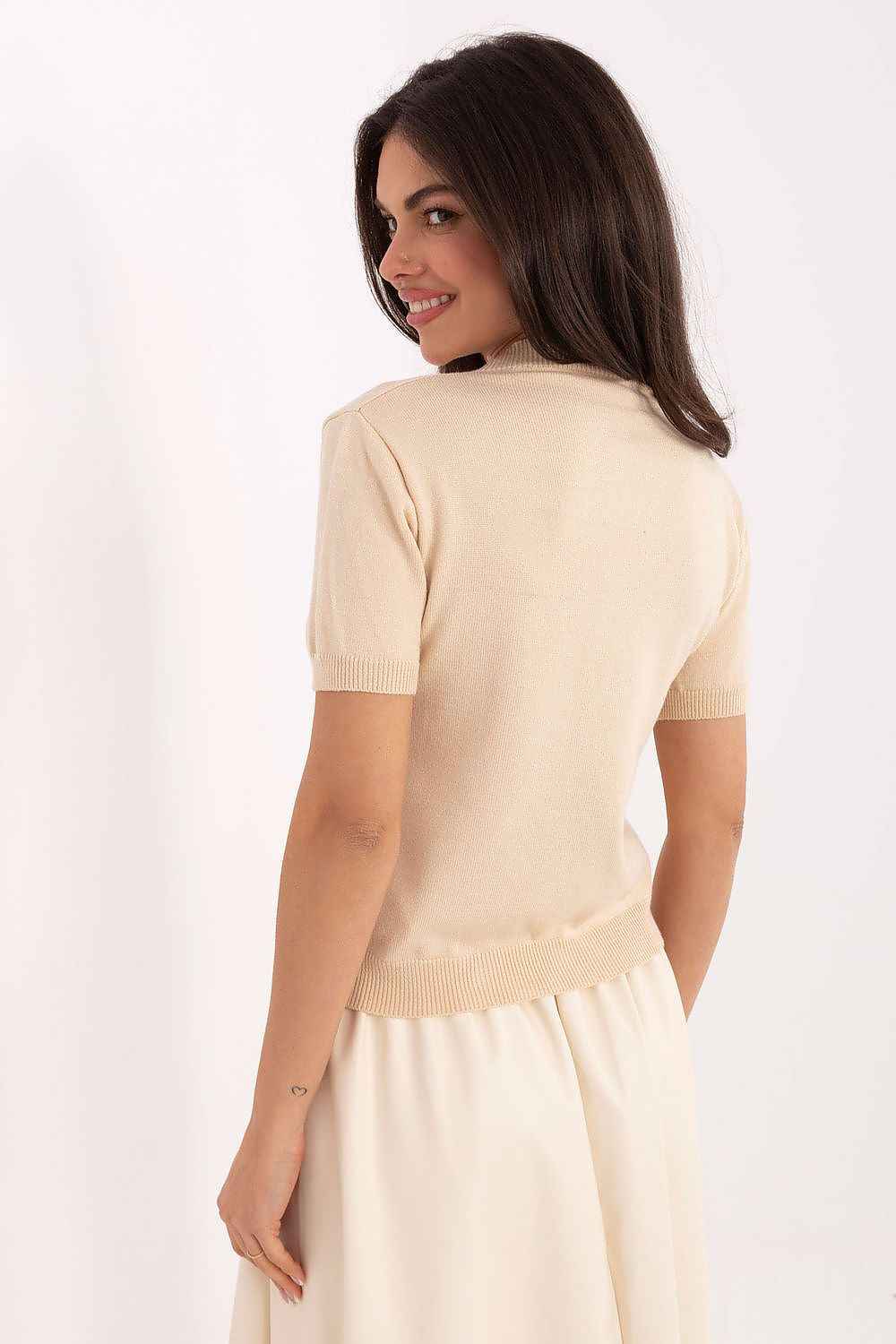 Short sleeve sweater model 219595