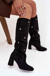 Heel boots model 219862