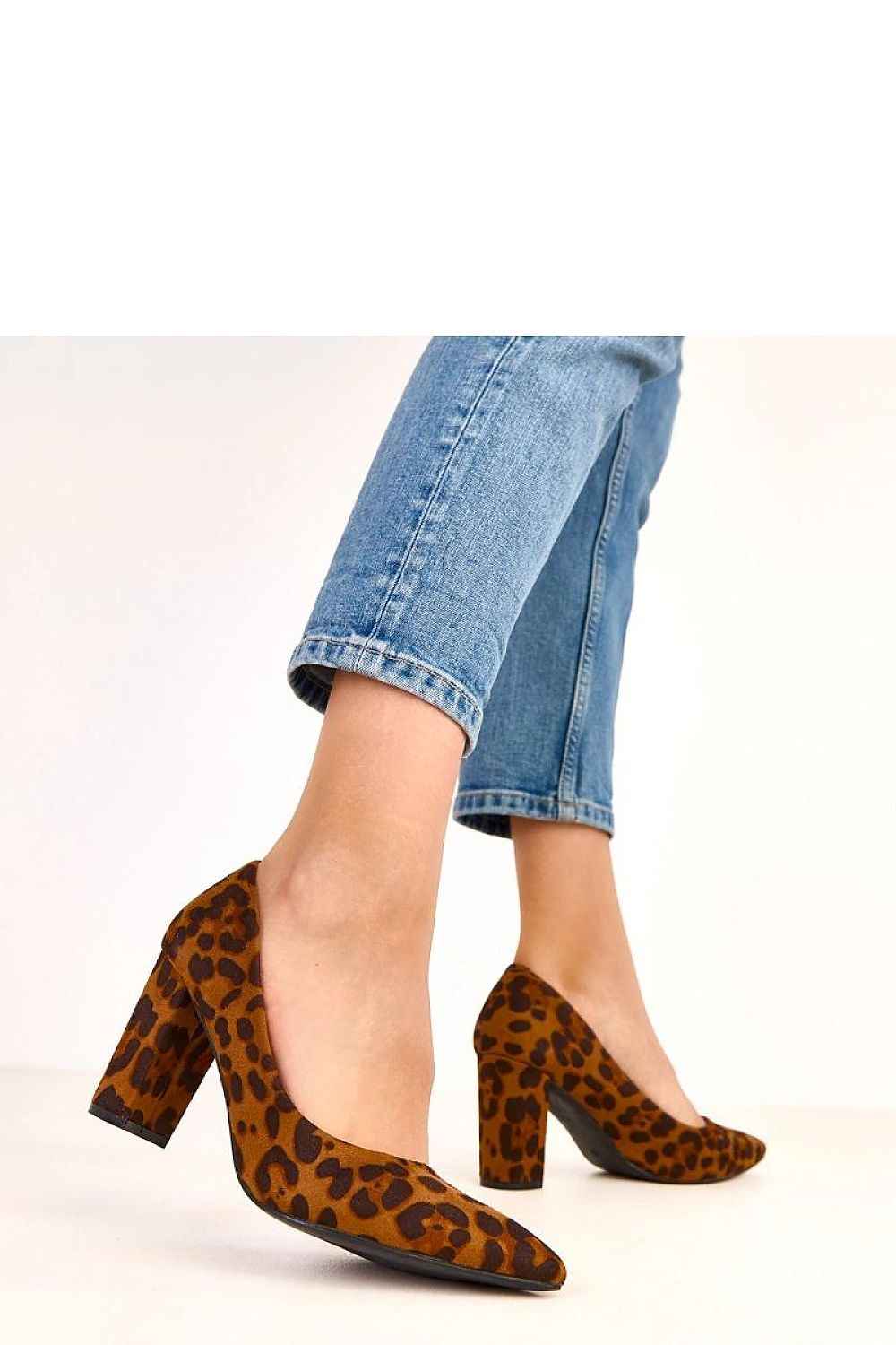 Block heel pumps model 220594