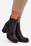 Heel boots model 220709