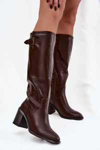 Heel boots model 220721