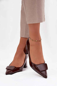 Block heel pumps model 220885