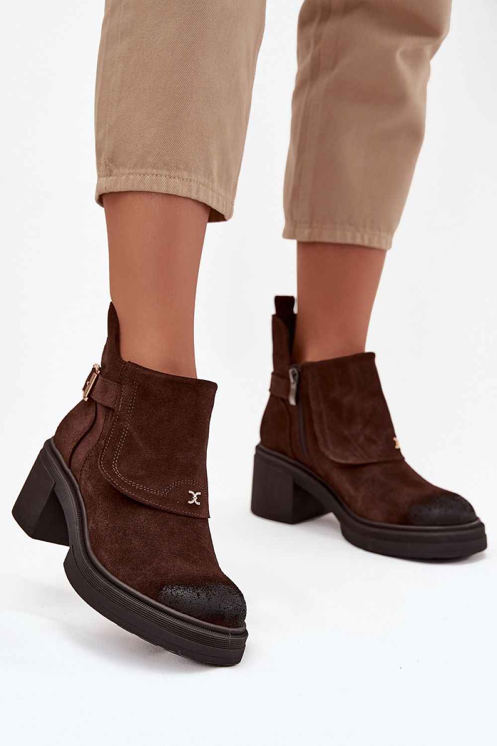 Heel boots model 220893